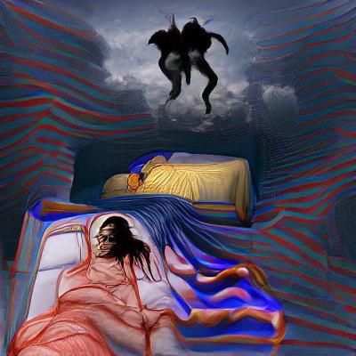 Sleep paralysis AI Generated Artwork NightCafe Creator