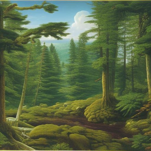 Allegheny Plateau. Picea, Tsuga. Bazzania. Mitchella. Virgin...