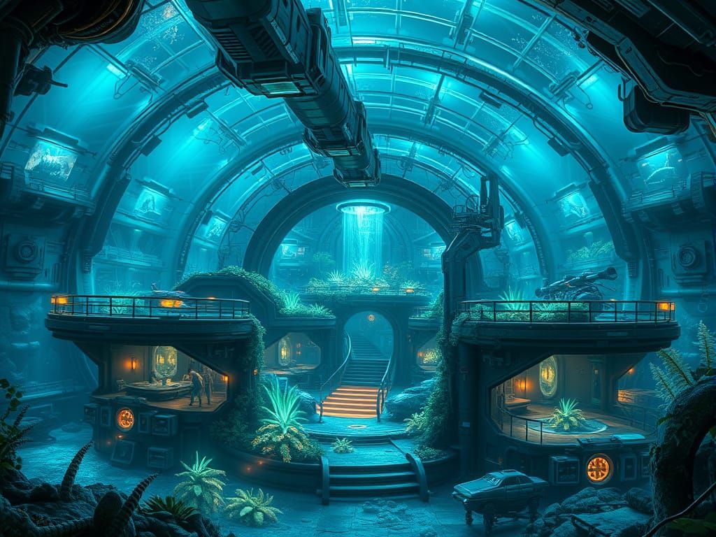 Deep sea villain hideout