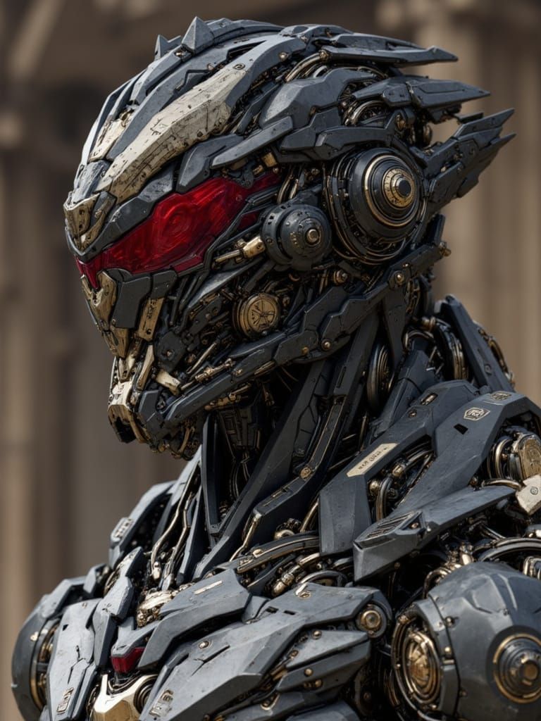 <lora:Combat Machine:1.0> A hyper realistic full body depth of field shot with Canon EOS lens 135mm wide shot of a colossal ominous cybernet...