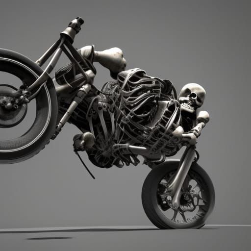 Human skeleton Skeleton bike bomb diggity dog diggity intric...