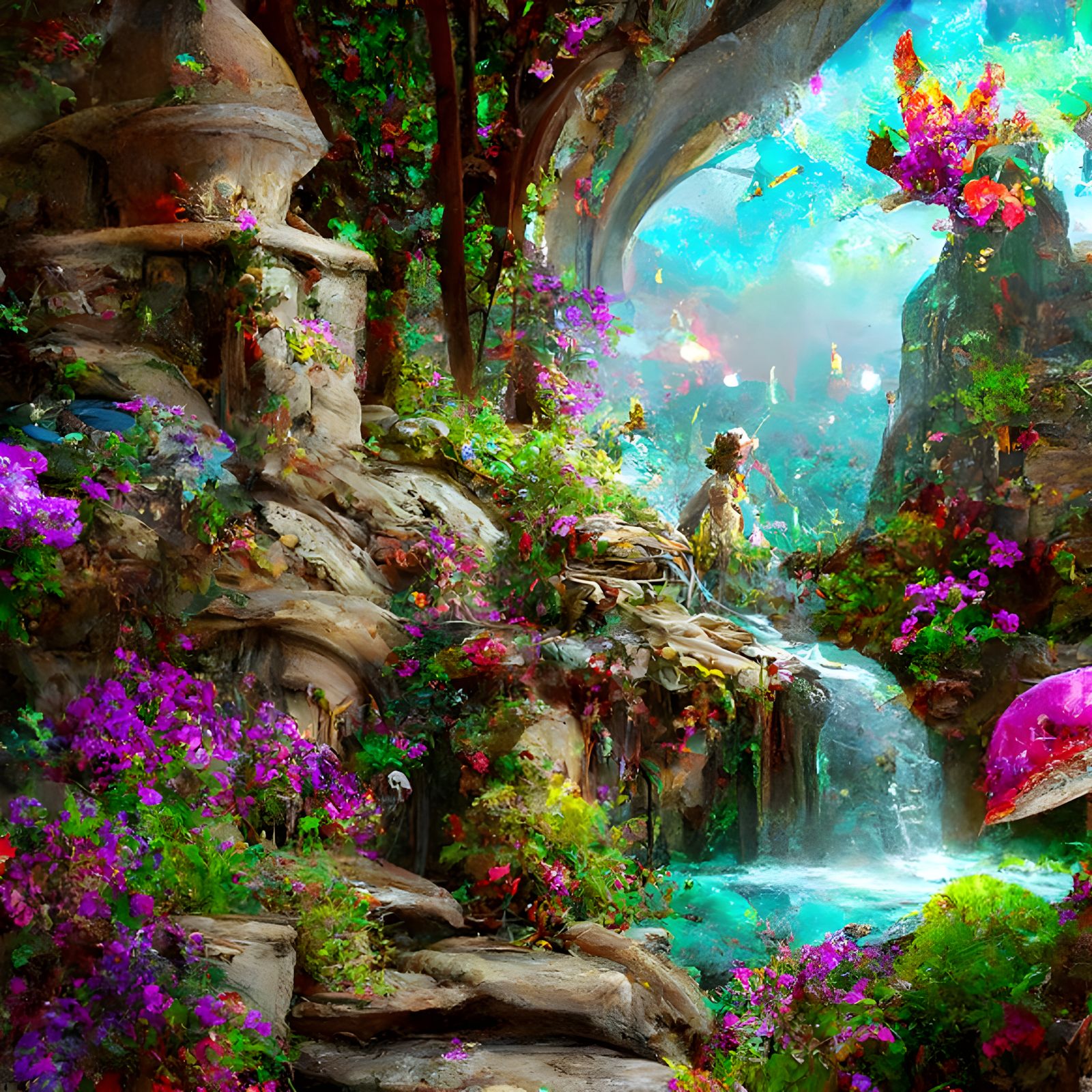 "Small Fey Fairytale Garden"  by @DEKA