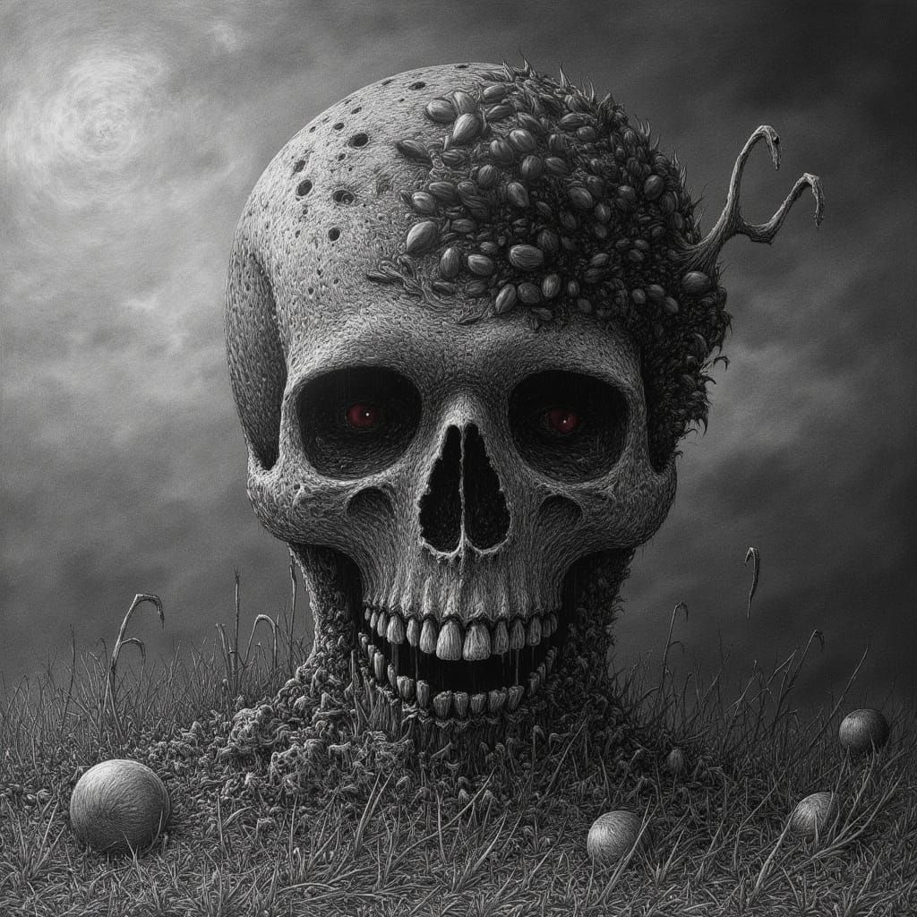 Born from the earth, he must become earth again.