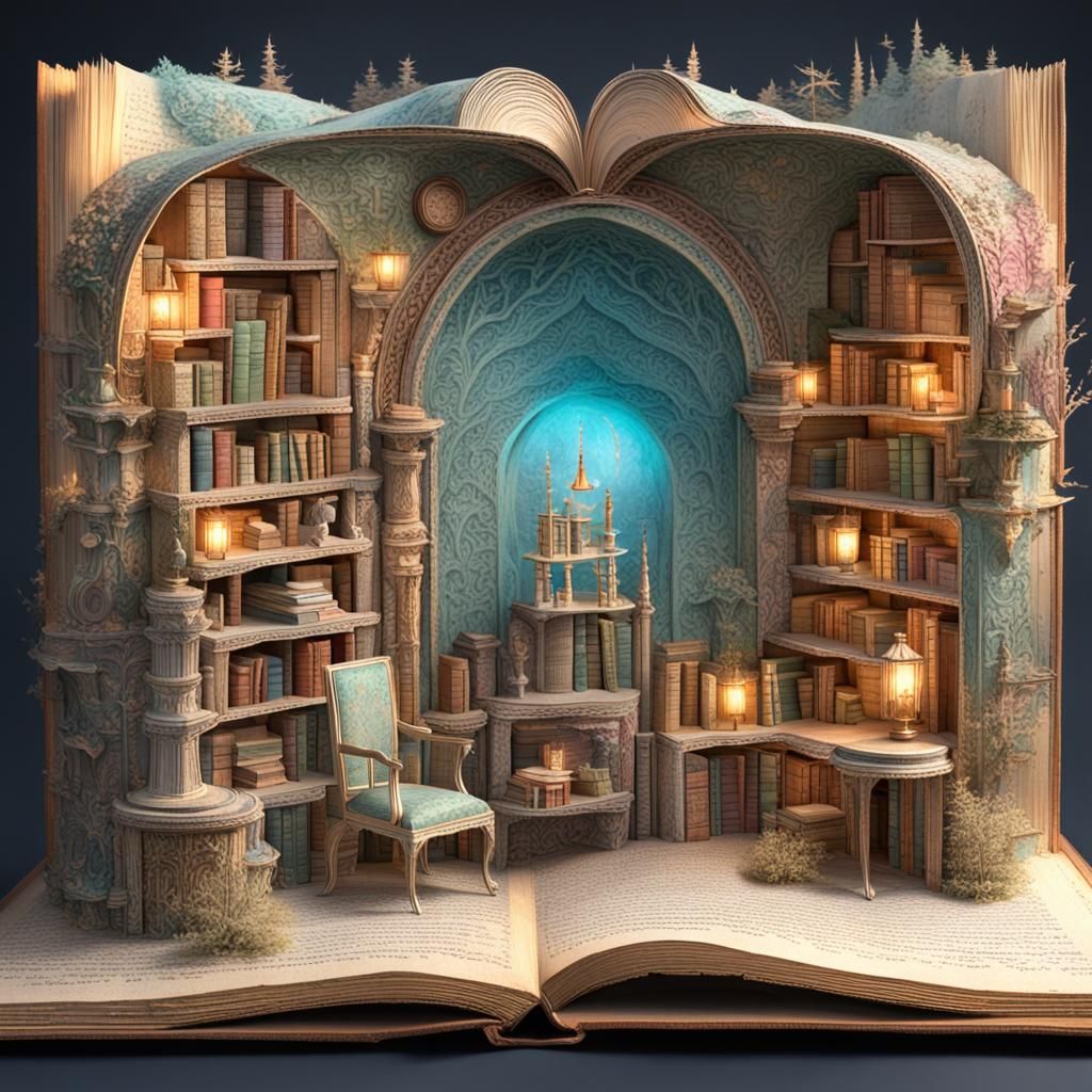 The Library Book  by @GloryAut