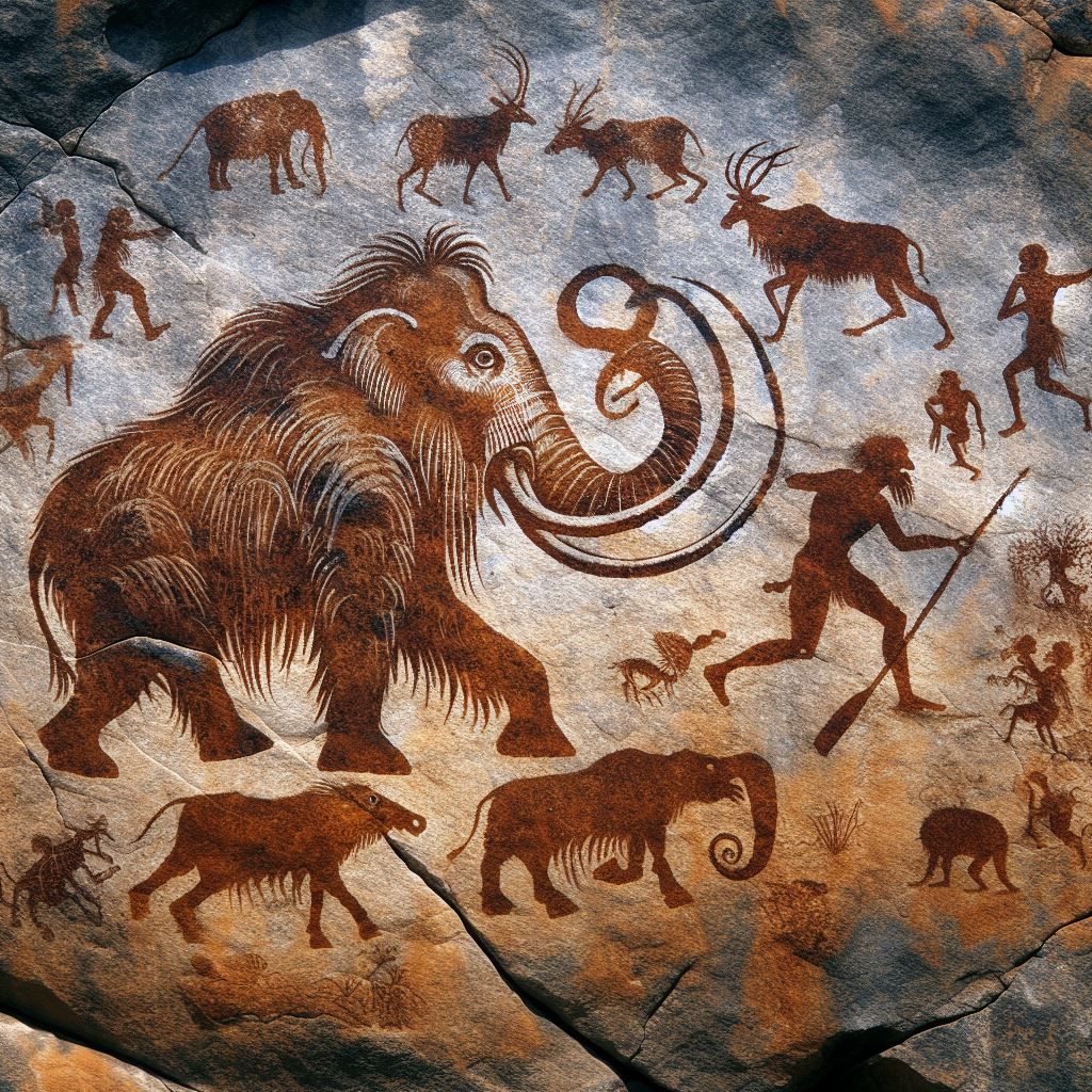 prehistoric cave art petroglyph