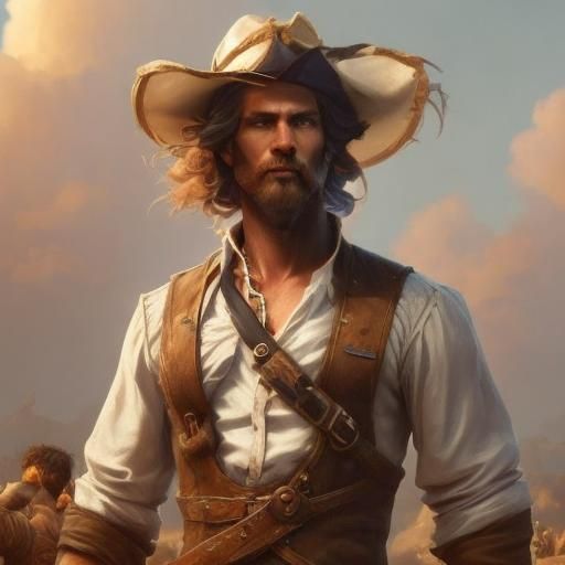 <lora:Concept Art:1.0> male hunter on an alien world, no women