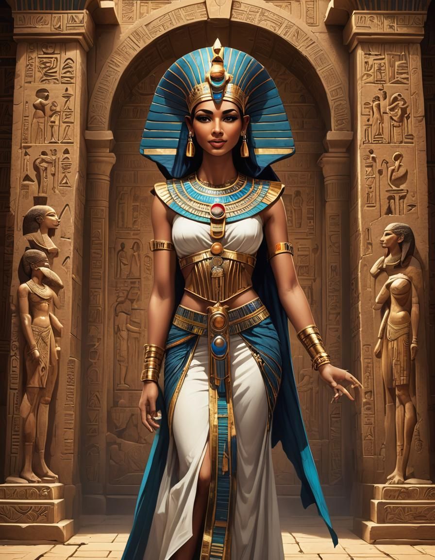 Egyptian Priestess - AI Generated Artwork - NightCafe Creator