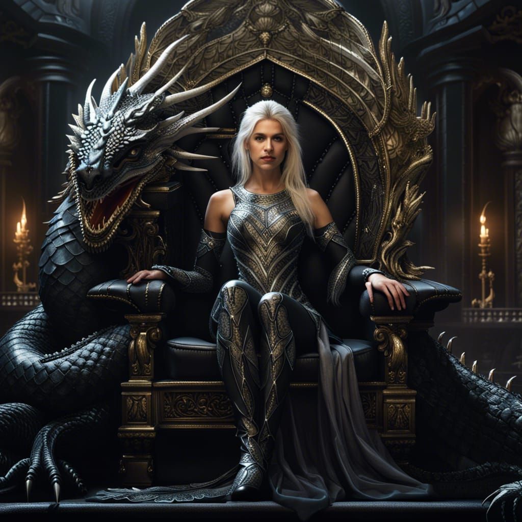 Queen on her throne