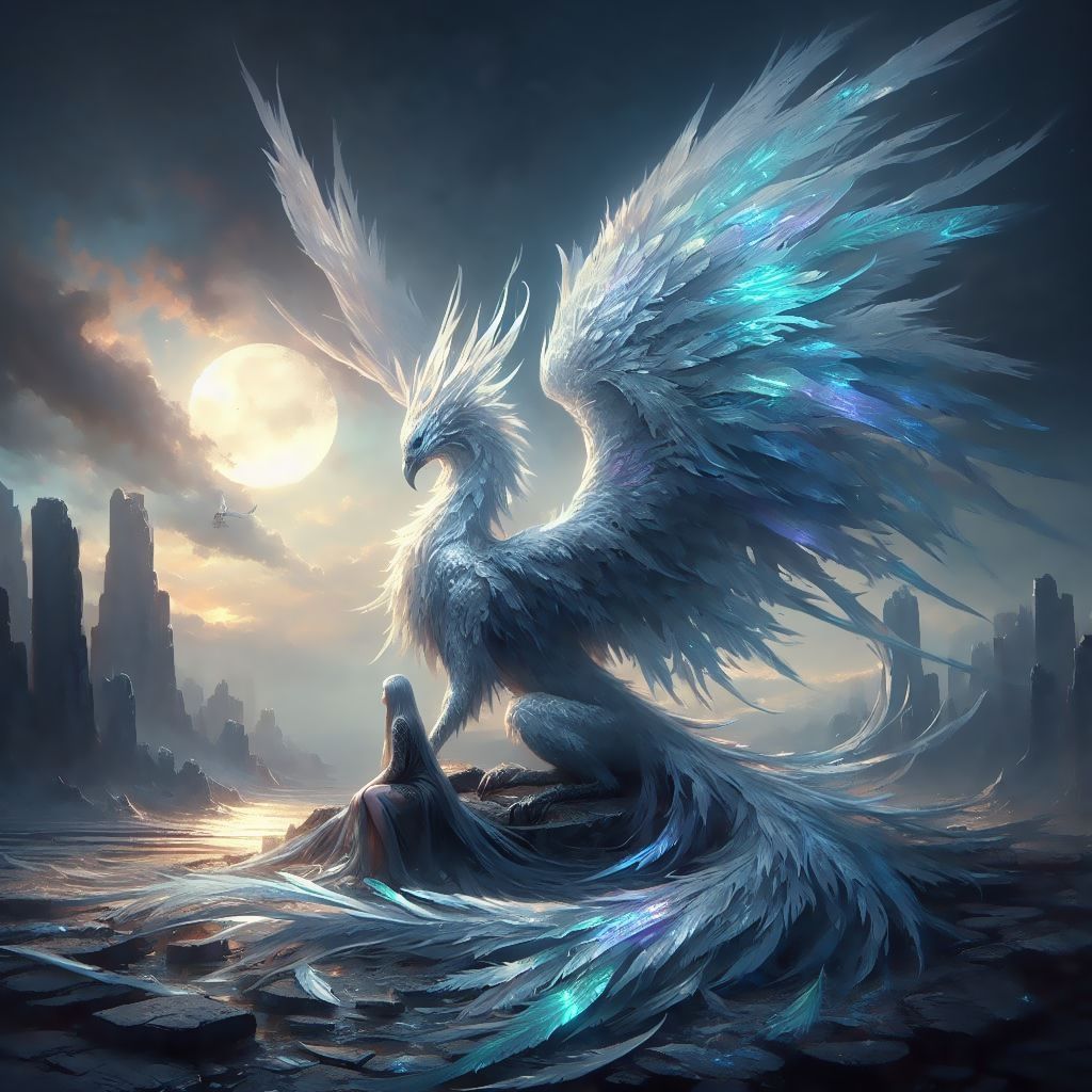 Moonfeather and rider