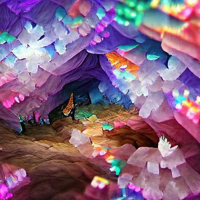 Crystal Cave - AI Generated Artwork - NightCafe Creator