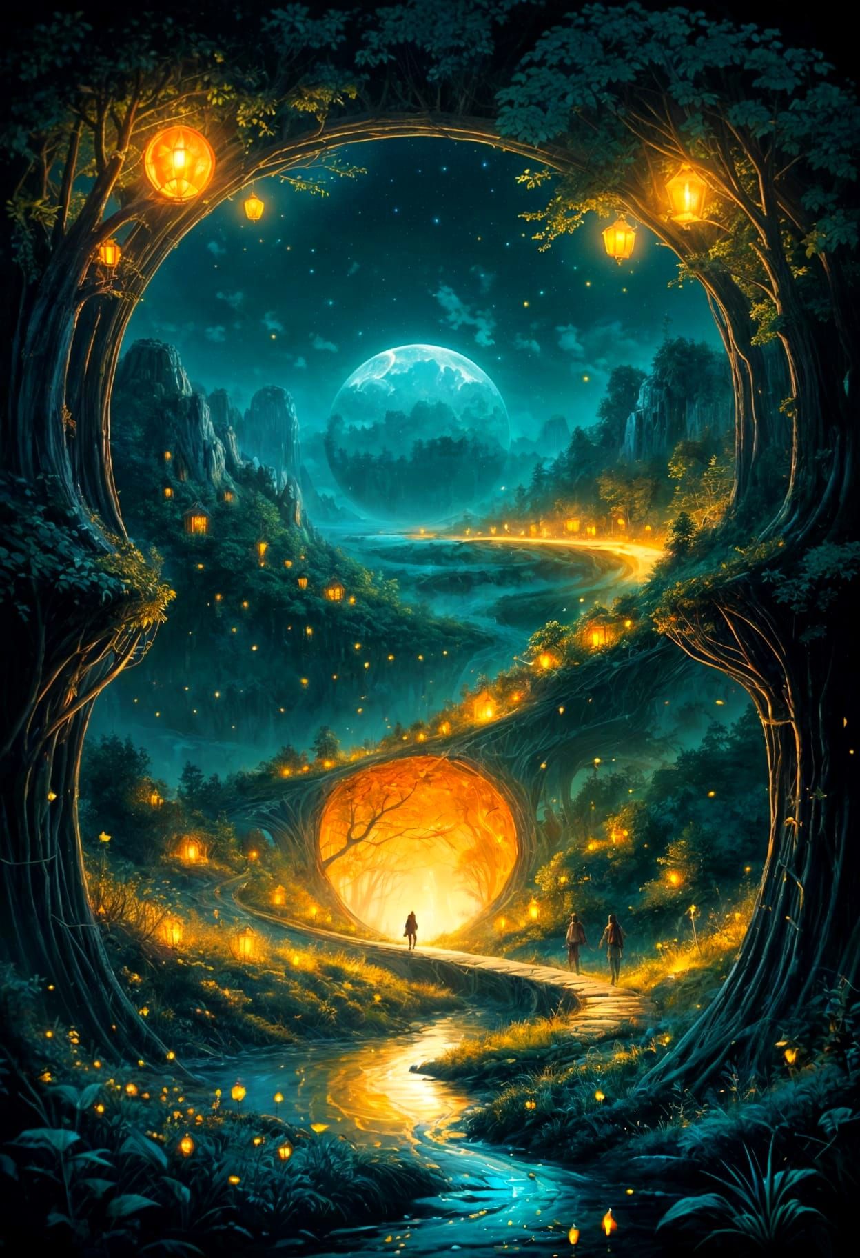 Entrance to The Eighth Realm  by @Hinty