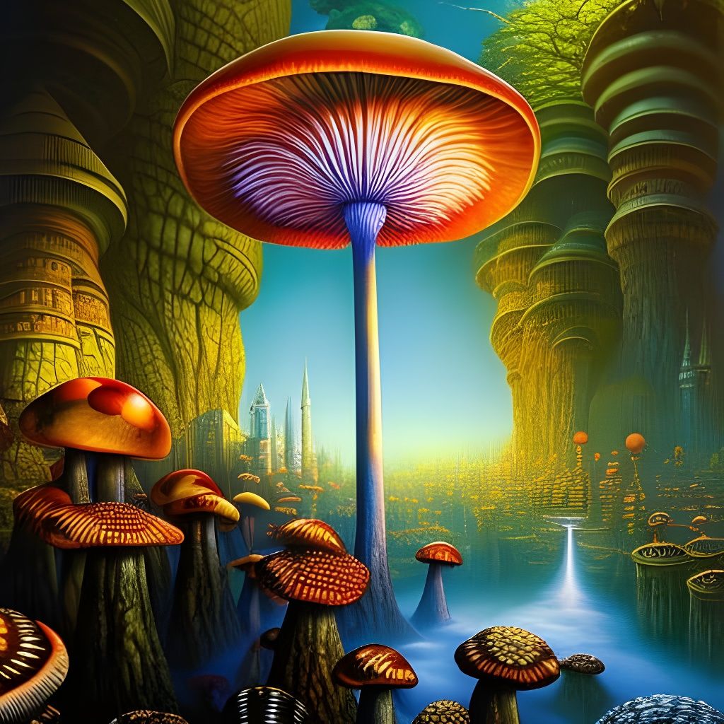 Holy Toadstool - AI Generated Artwork - NightCafe Creator