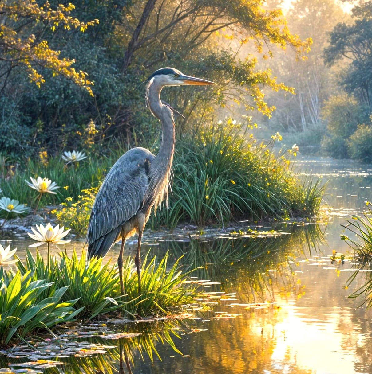 Great Blue Heron  by @DSzeba
