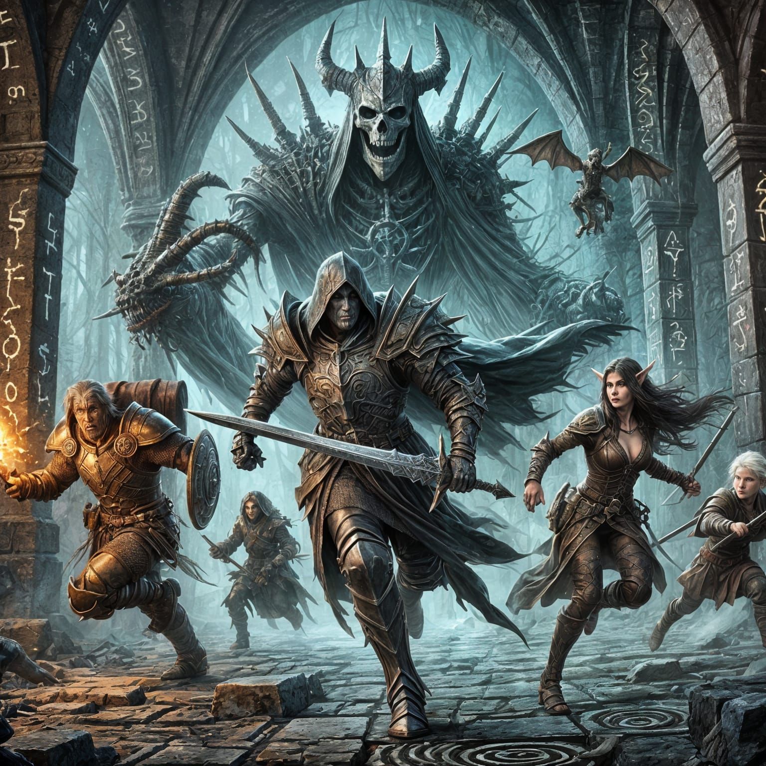 Pursued by the Skeleton Lord