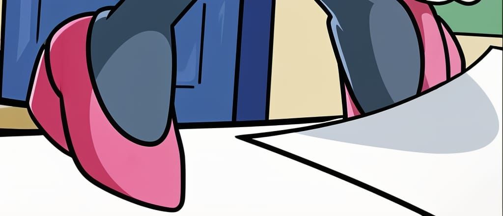 Jewel the Beetle's Pink Wedged Pumps #6