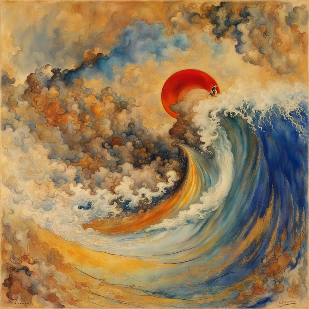 Abstract waves.