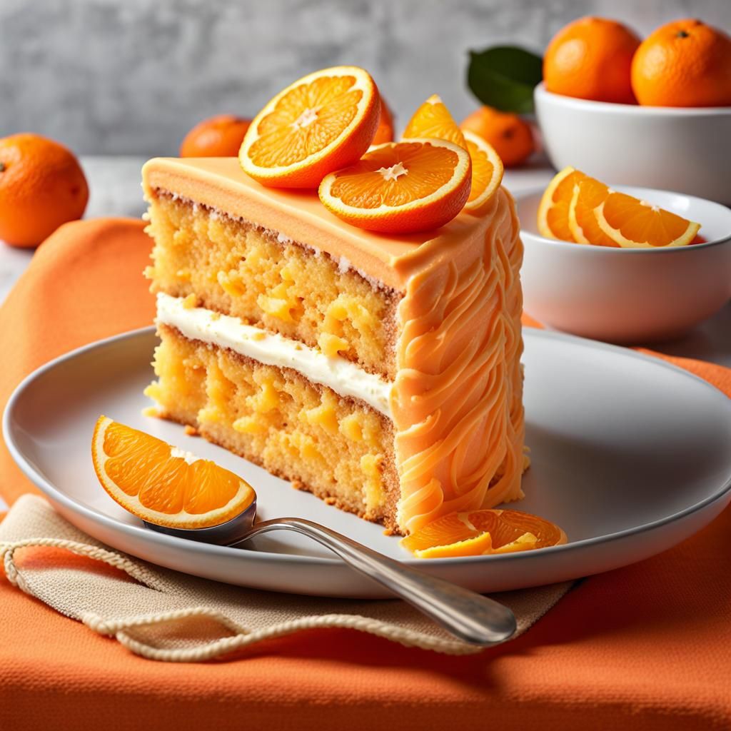 Orange Cake  by @Daphsam