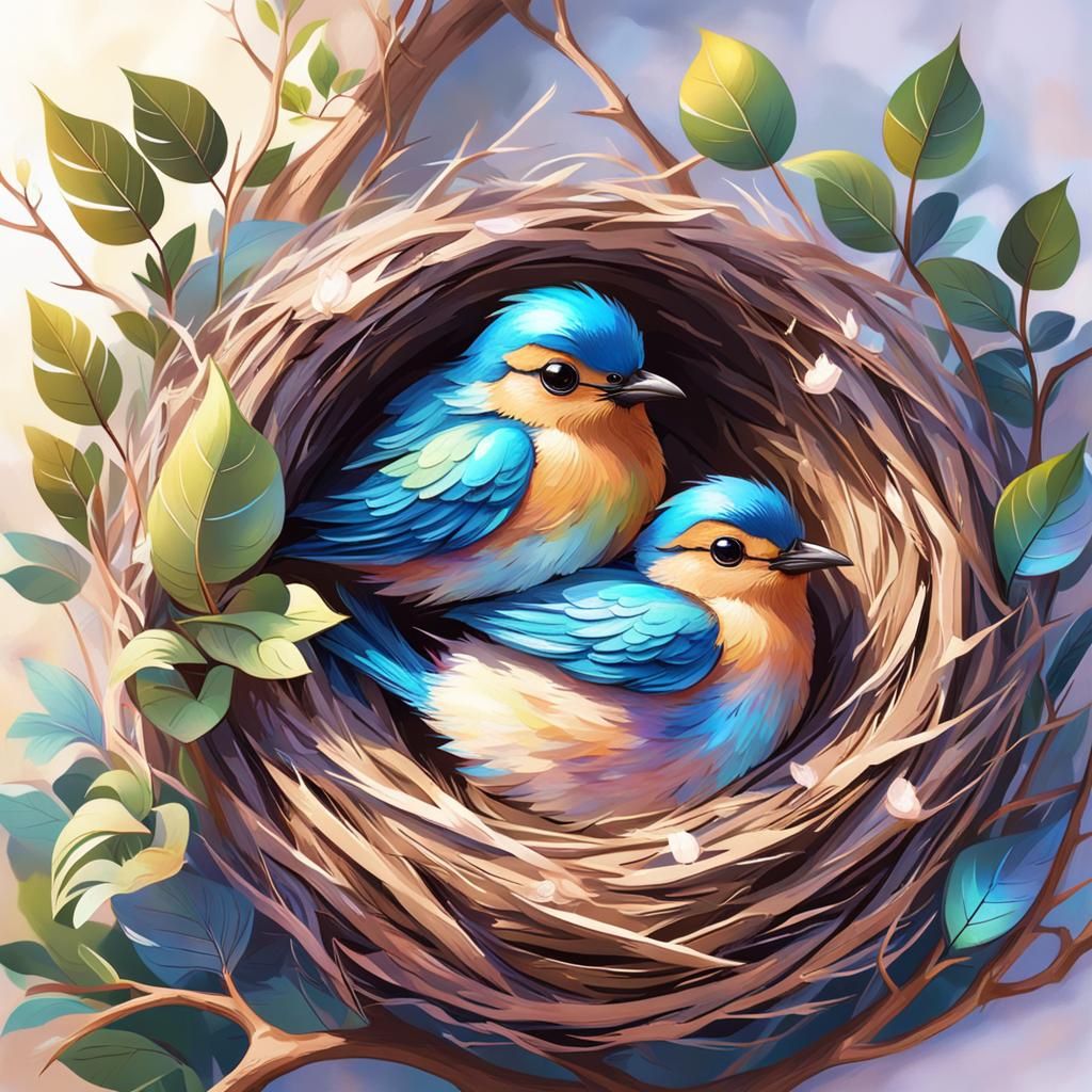 Cozy nest has room for two