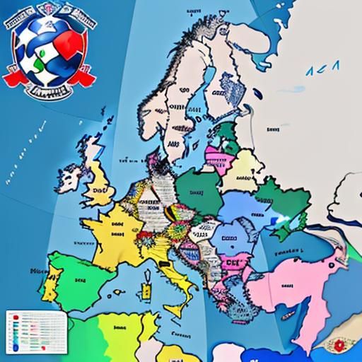 Map of UEFA Nations League 2025 AI Generated Artwork NightCafe Creator