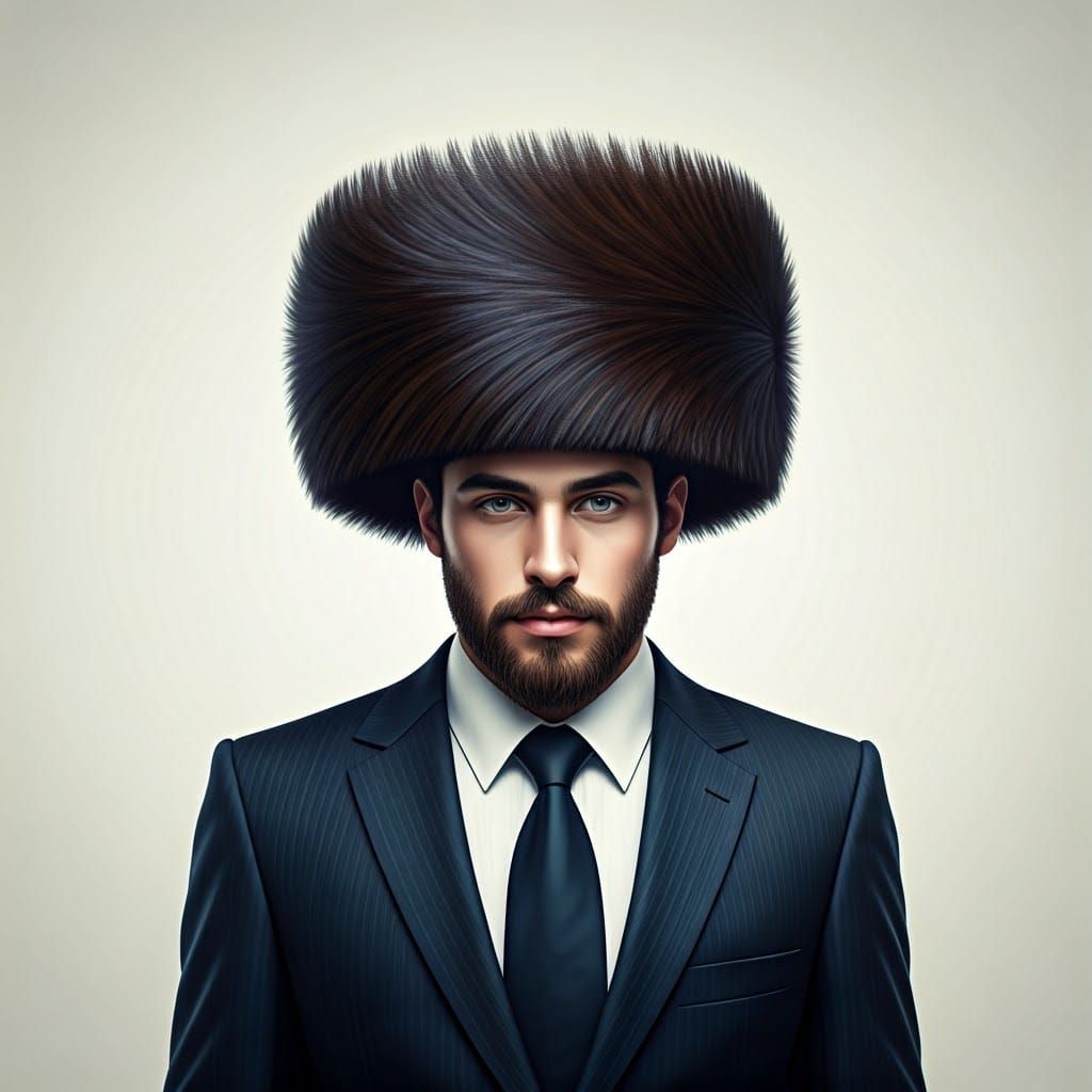 Elegant Hasidic Gentleman in Luxurious Attire