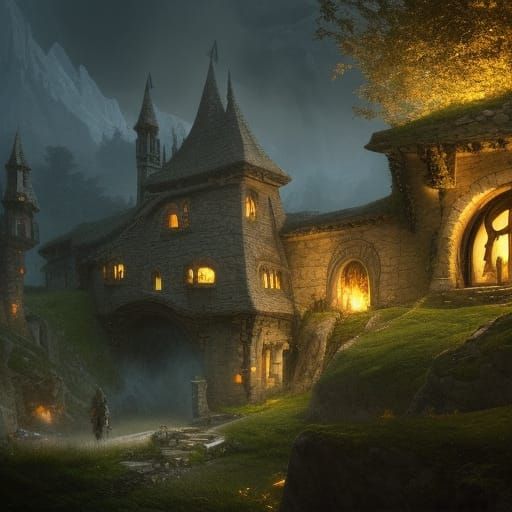 Hobbit hole castle