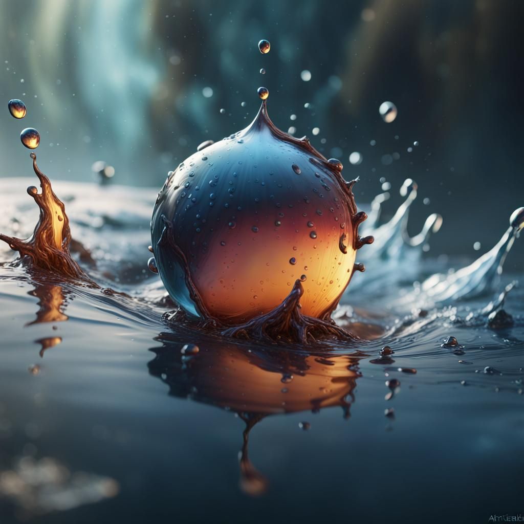 Light Droplet  by @Zahra Soltanian