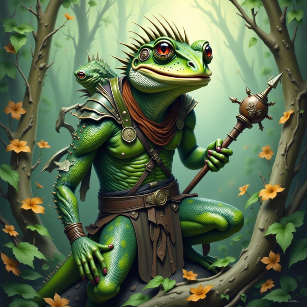 <lora:AnthroGator:1.0>lizard