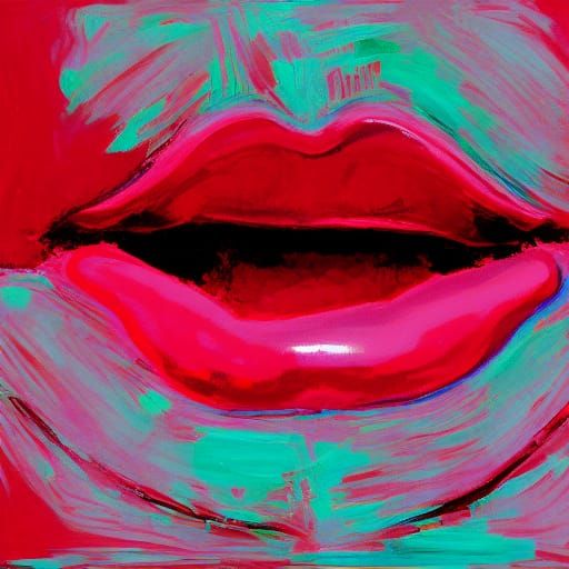 lipstick in the abstract - AI Generated Artwork - NightCafe Creator