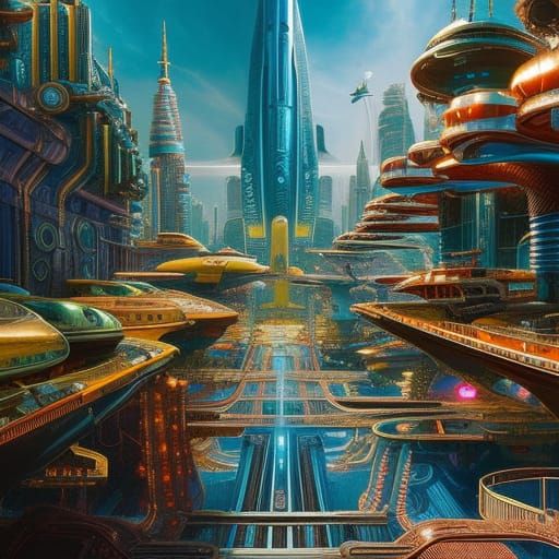 Sprocket City 4 AI Generated Artwork NightCafe Creator