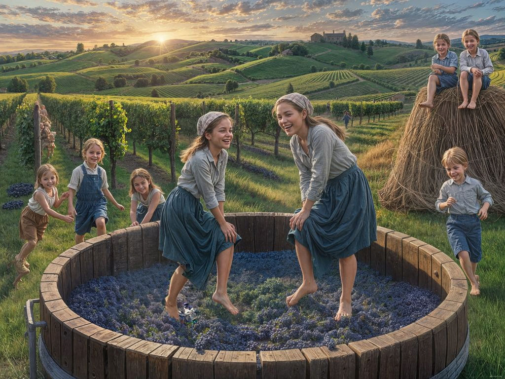 Grape stomping  by @Geronimus