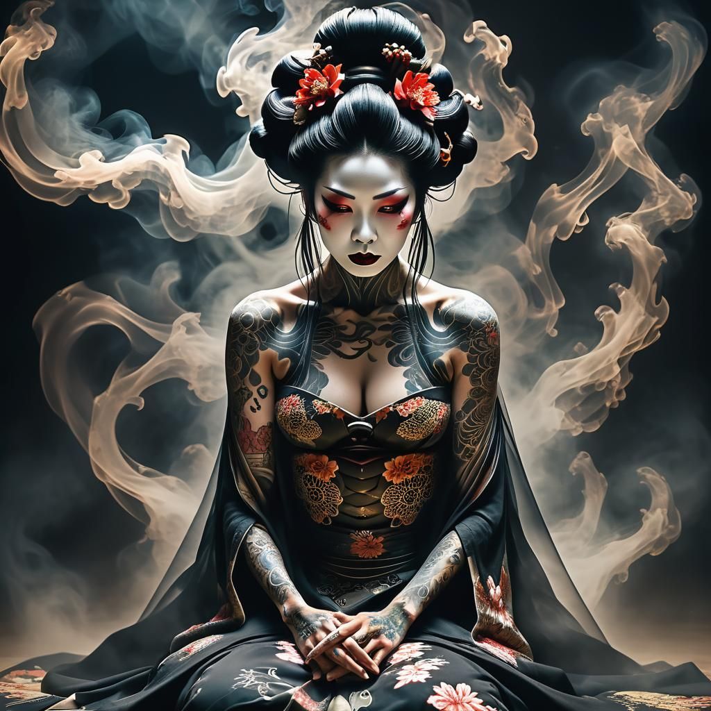Widow Geisha   by @K4D3Gr8