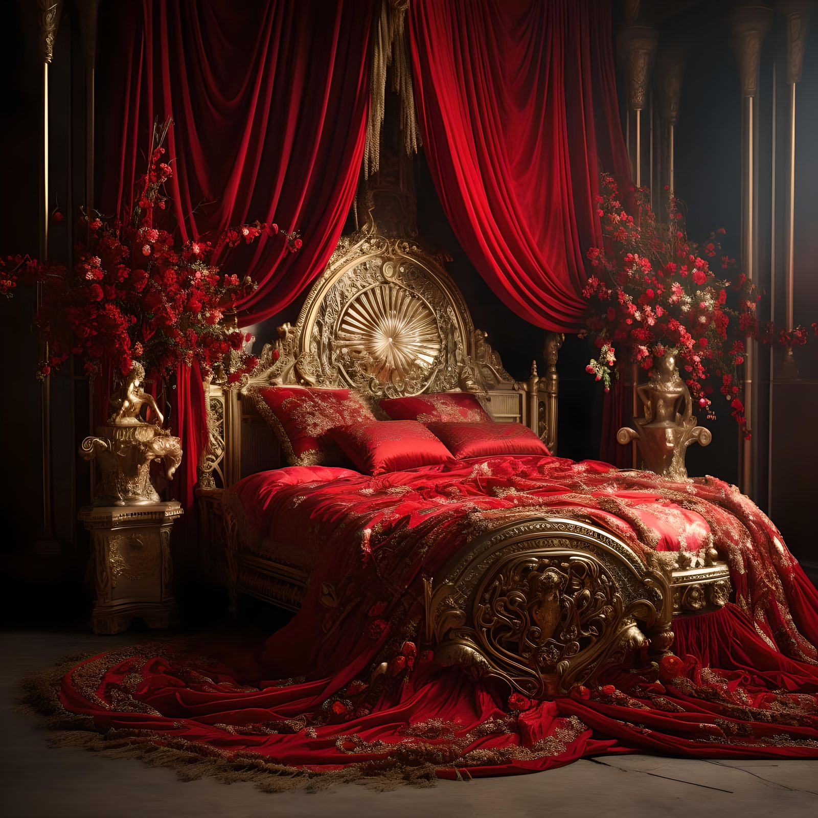 A red bed, duh.