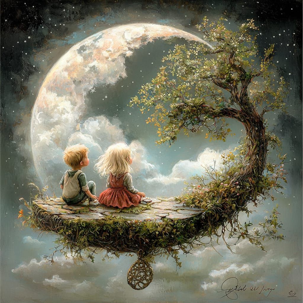 Moon watching  by @Myory