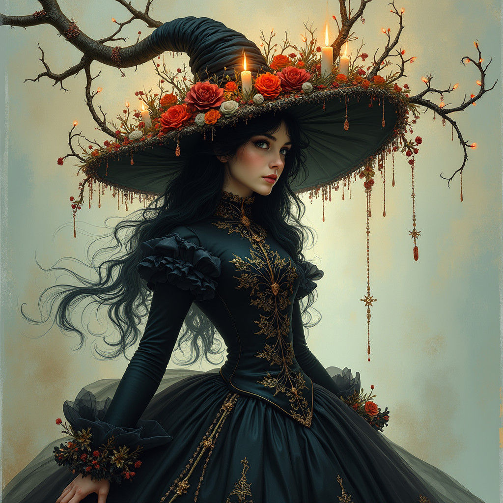 A witch in her finery   by @RoadClown