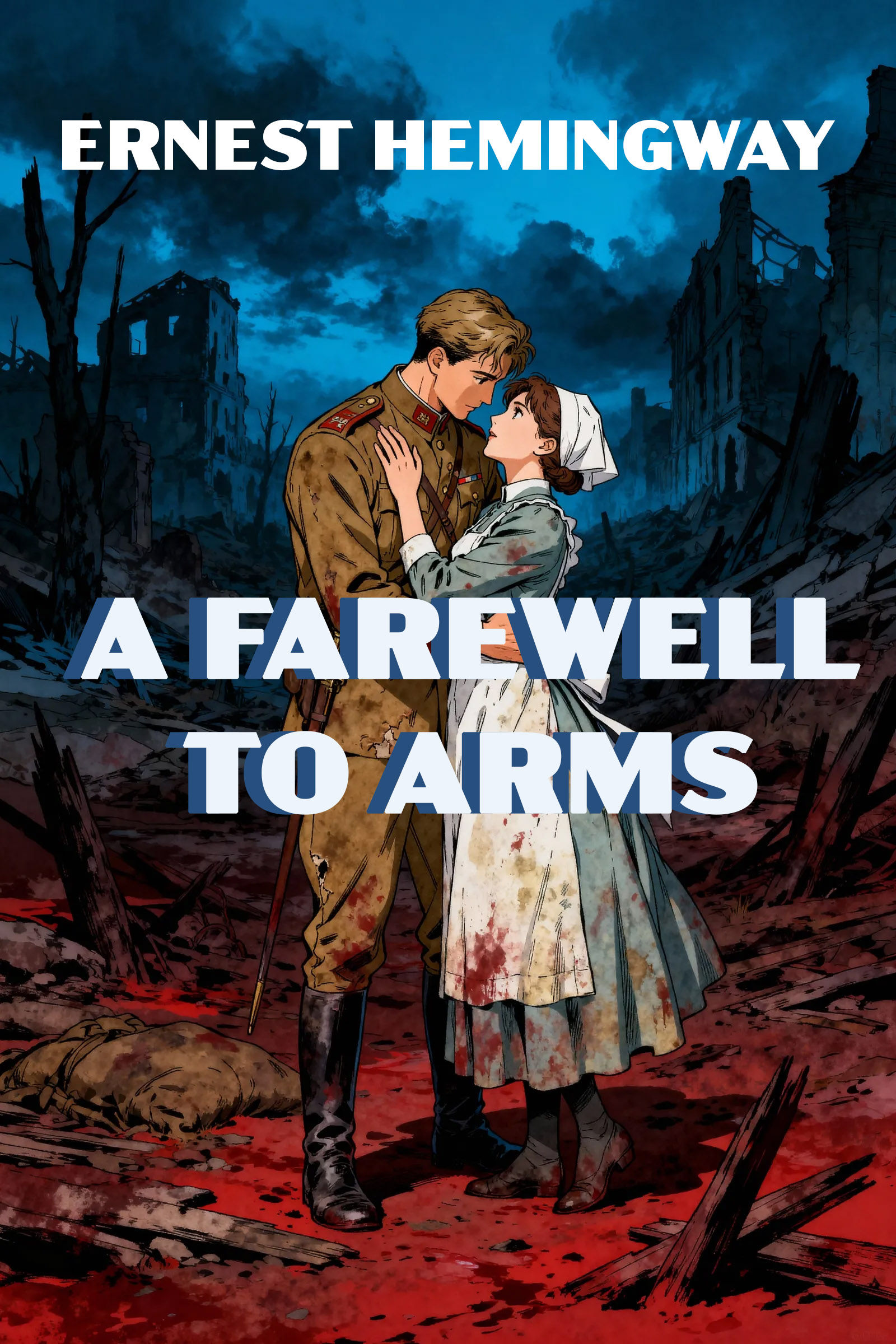 Book Cover Illustration for A FAREWELL TO ARMS