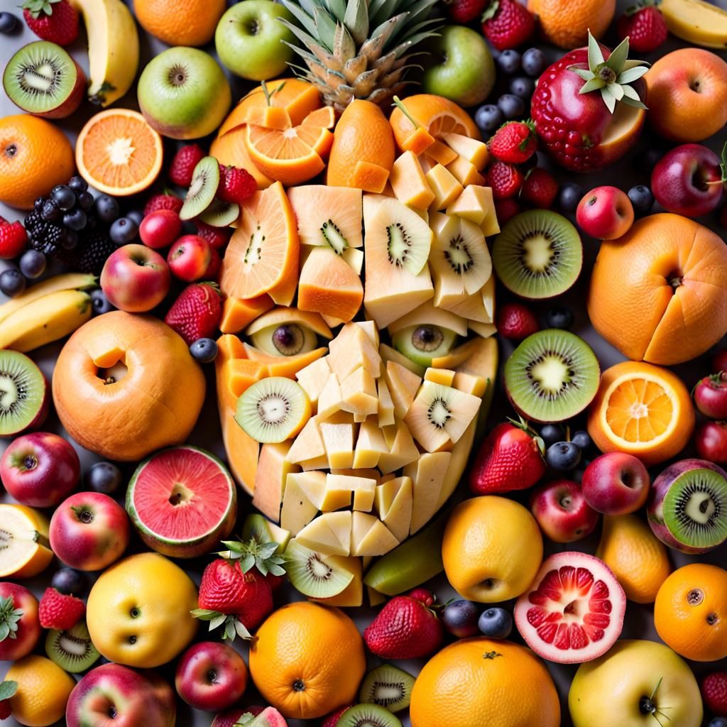 Fruit Face - AI Generated Artwork - NightCafe Creator