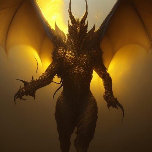 Dragon dipped in gold