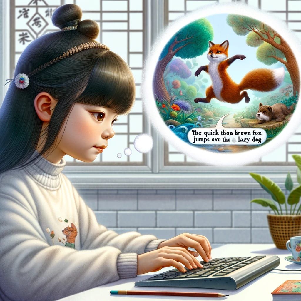 like me, did you type
"The quick brown fox jumps over the lazy dog" over and over?