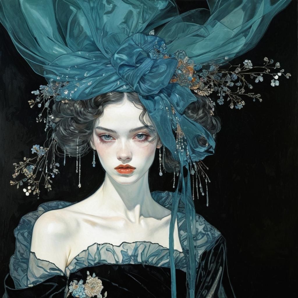 Elegant Numenorian in 90s Anime Style