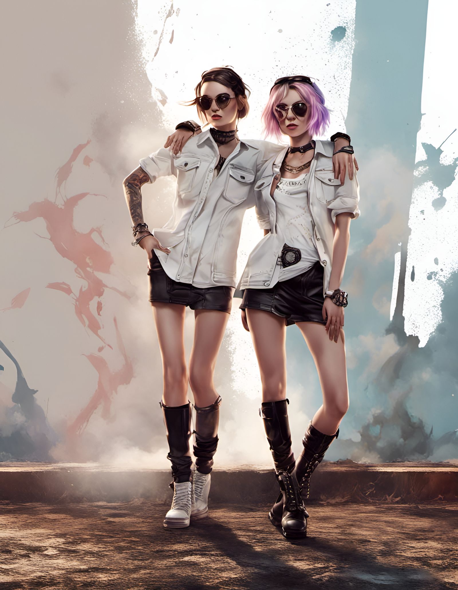 Two stylish ladies