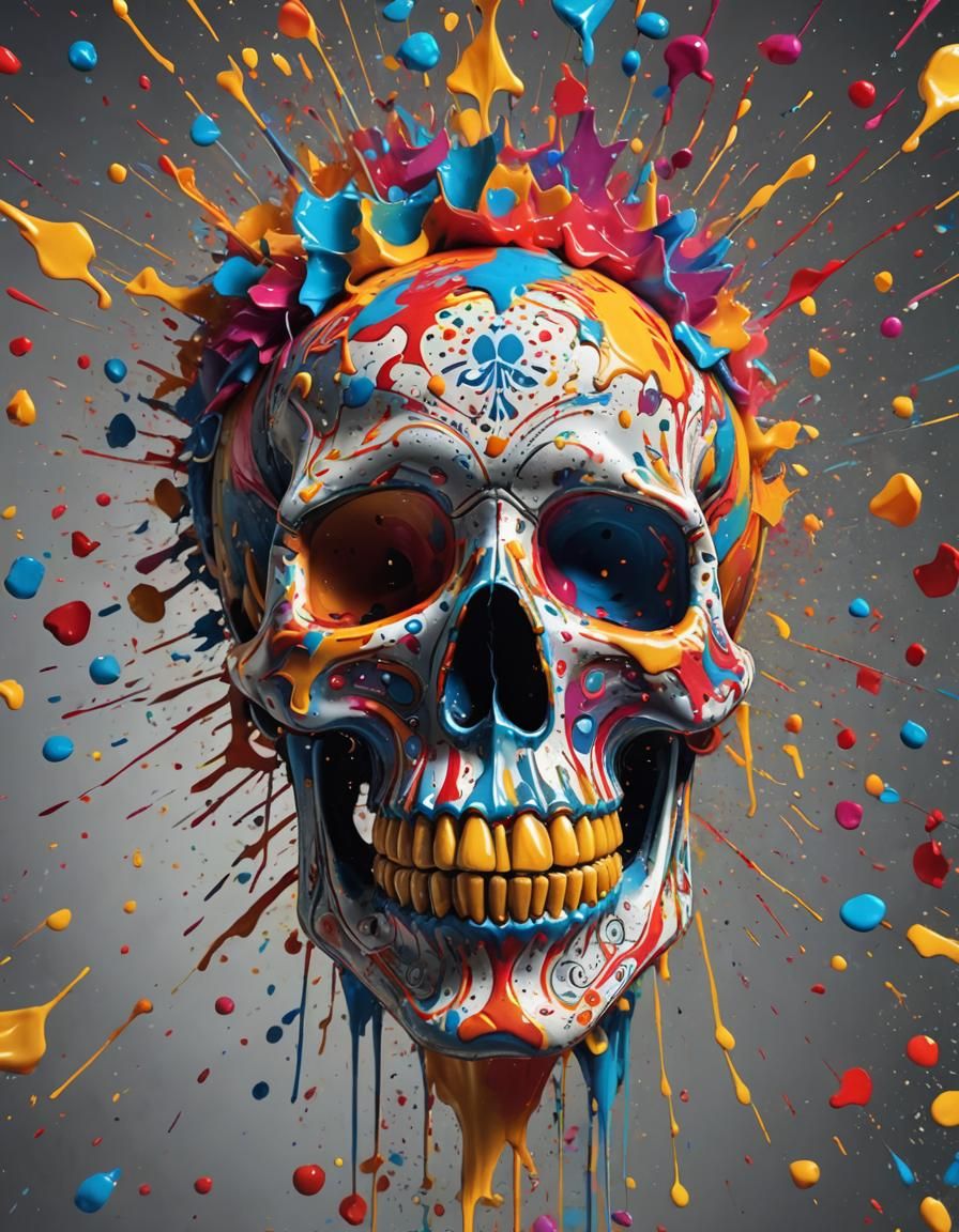 A paint explosion