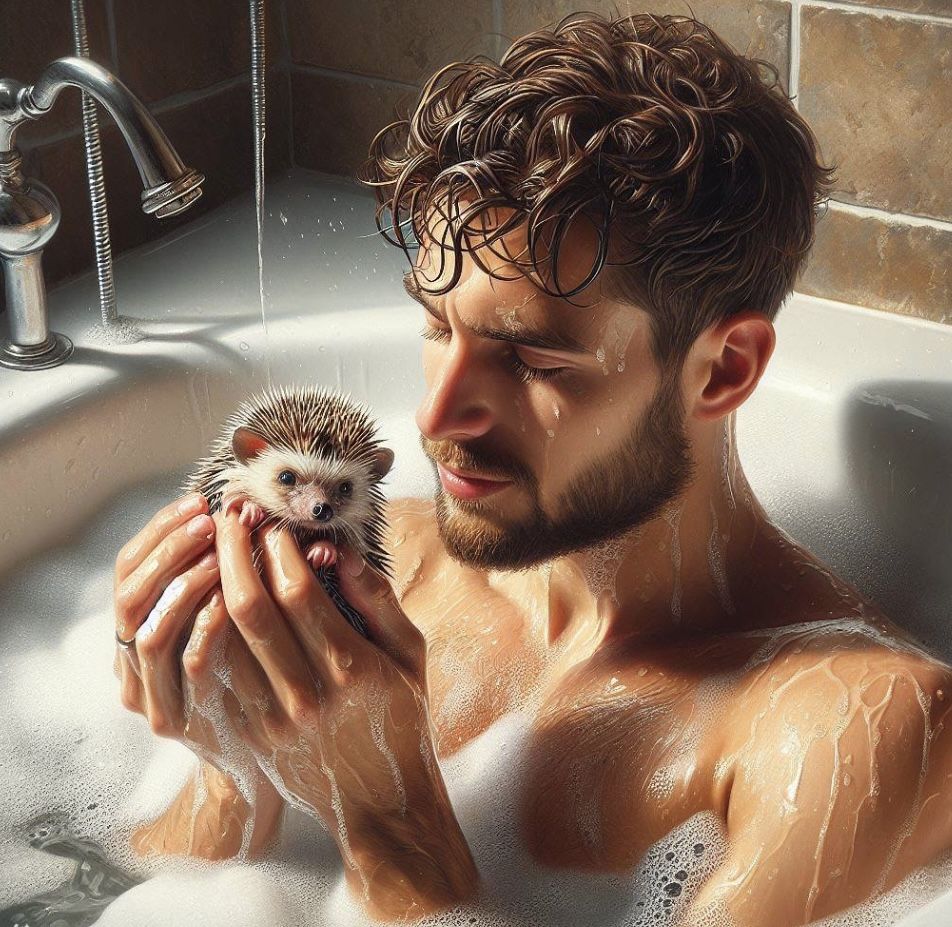 …sometimes I bath with my friend Eric…