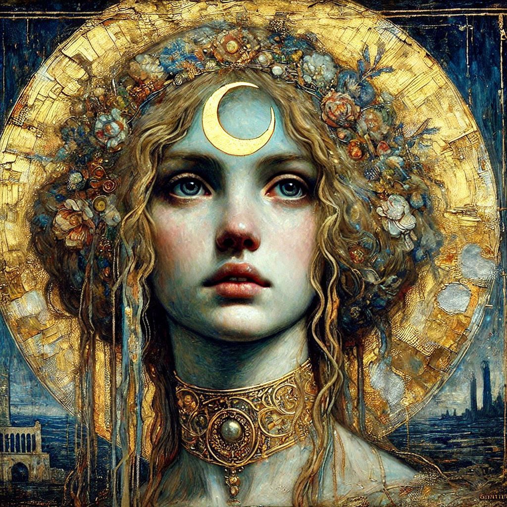 Selene, golden moon