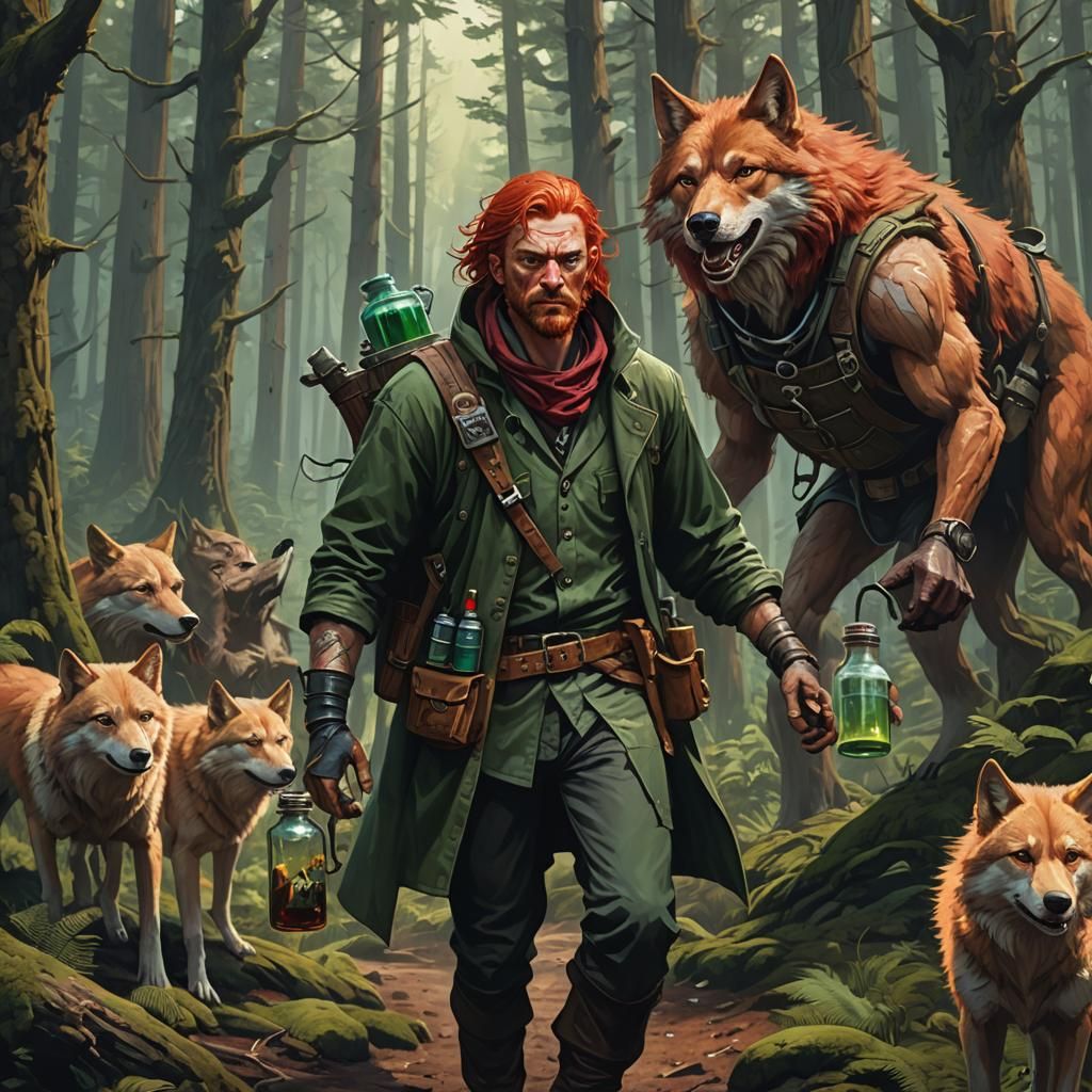 wolves Photobombs Aegorht: Male Human Alchemist, NG. Str 7, ...