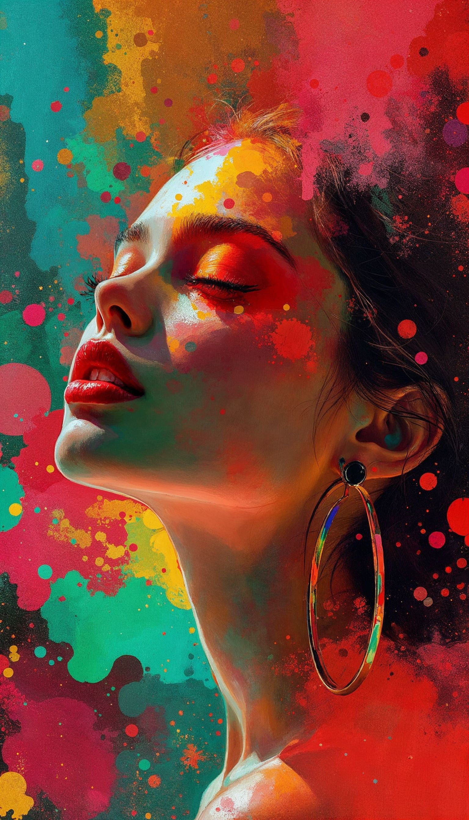 In the style of Lillian Bassman, colors