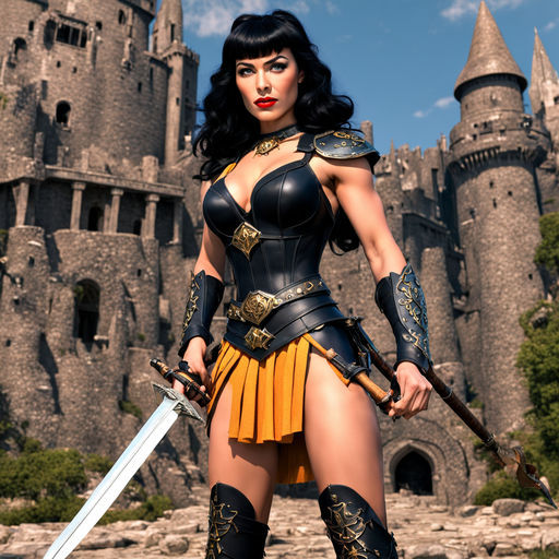 Pixar Warrior Princess Bettie Page