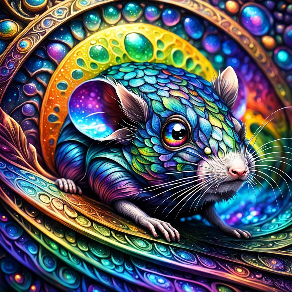 Iridescent Mouse  by @Quibbles
