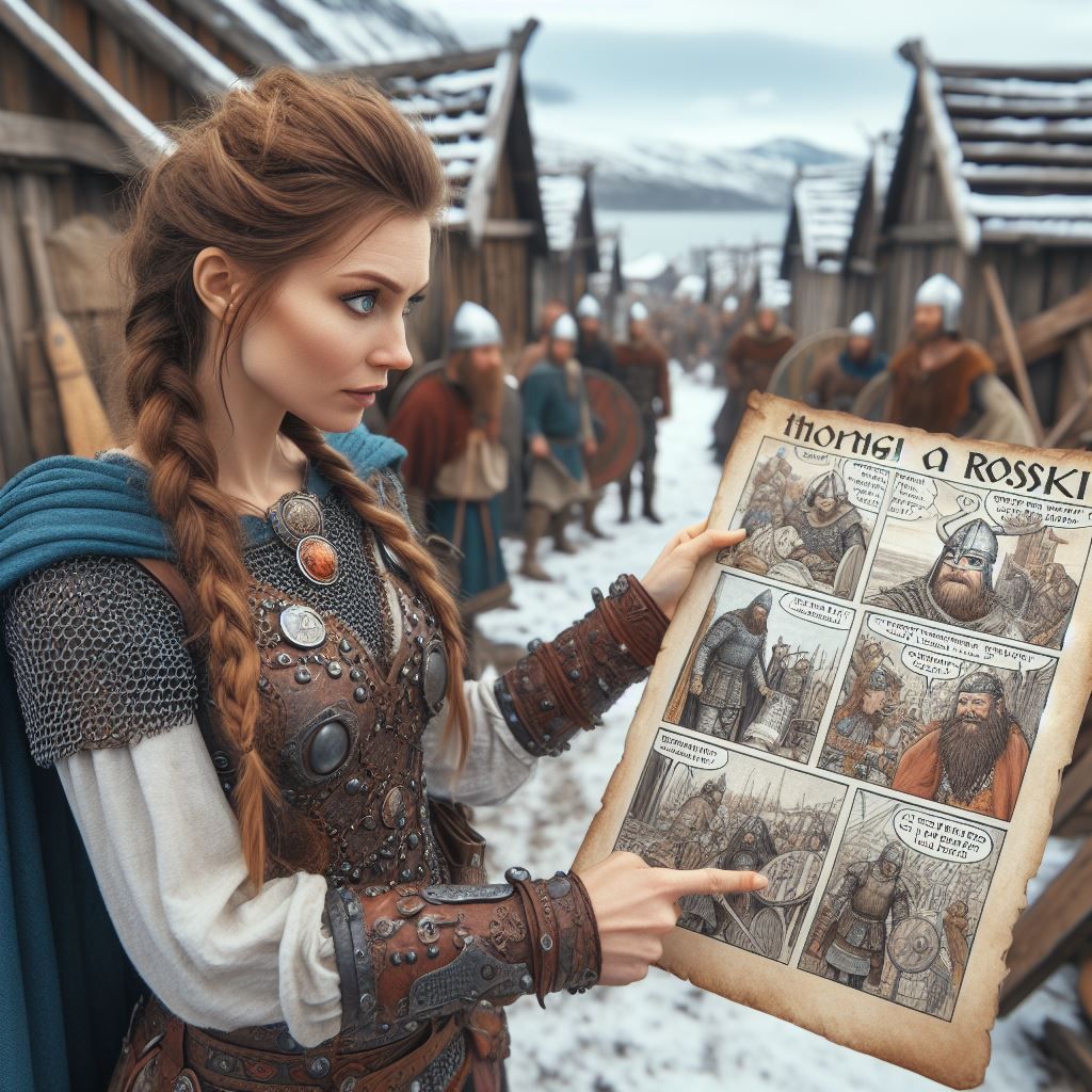 A viking comic strip