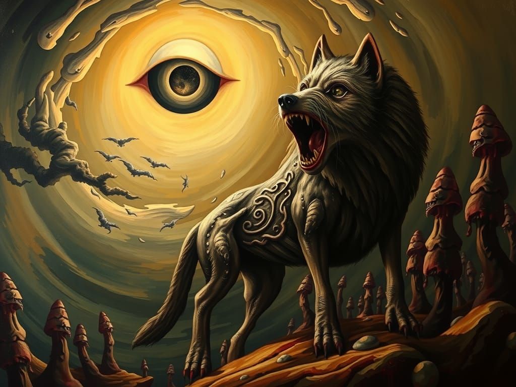 Surreal Uncanny, wolf
