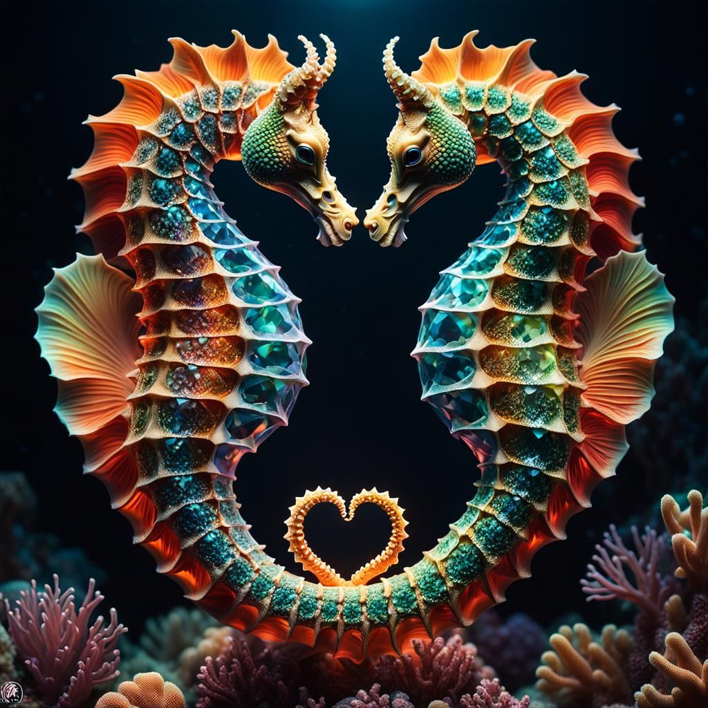 Loving Seahorse💙  by @SheWolff 